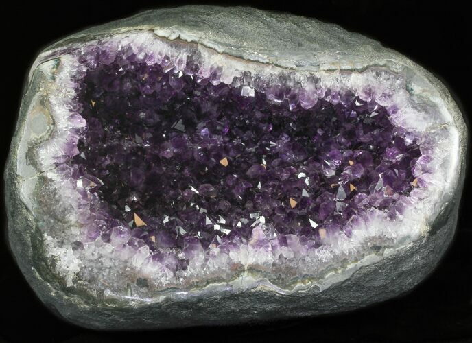Deep Purple Amethyst Geode - Top Quality #30922